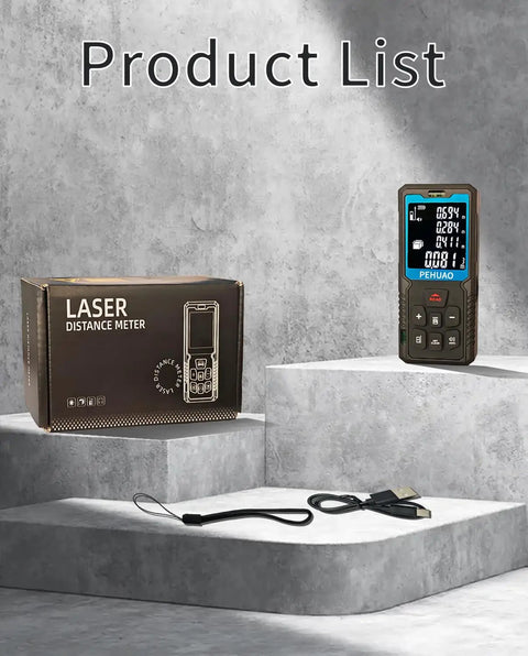 Tough As Nails Two In One Laser Tape Measure With A 165 Foot Range And 6.5 Foot Retractable Tape Perfect For Gritty Job Sites And Weekend DIYs Where You Really Gotta Nail Measurements Every Single Go Around
