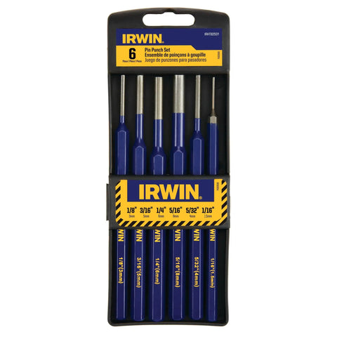 Six Pack Punch Set Built To Last With Tempered Tool Steel One Piece Construction For Durability Powder Coated For Quick Identification