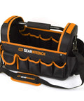 16 Inch Handled Tool Tote Bag With Reinforced Bottom And Water Resistant Construction 42 Inch Removable Adjustable Strap With Padded Shoulder