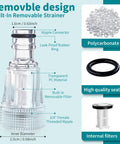 Five Pack Pressure Washer Garden Hose Adapters With 3/4 Inch Quick Connect Inlet Filter, Transparent Plastic Filter Design