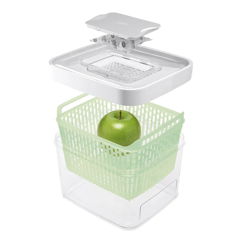 GreenSaver Activated Carbon Filter Refills for Produce Keepers and Crisper Inserts 4 Pack Ethylene Gas Absorbing Filters That Slow Ripening and Keep Fruits and Veggies Fresh Longer