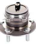 Plug-And-Play Rear Wheel Bearing And Hub Assembly For 2014-2016 Mazda 3 And Mazda 3 Sport With 5 Lugs And ABS, Exact Fit, Pre-Greased And Pre-Sealed
