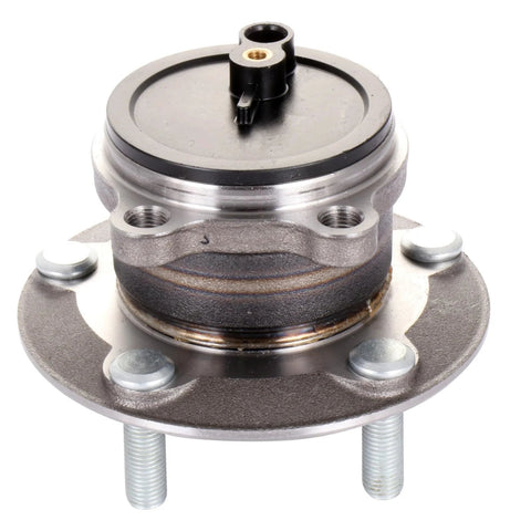 Plug-And-Play Rear Wheel Bearing And Hub Assembly For 2014-2016 Mazda 3 And Mazda 3 Sport With 5 Lugs And ABS, Exact Fit, Pre-Greased And Pre-Sealed