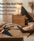 4 Pack Self Stick Shoe Sole Repair Pads Non Slip Heel Protectors for Men and Women Durable Rubber Replacement Pads in Black and Khaki Easy Peel and Stick Shoe Sole Care