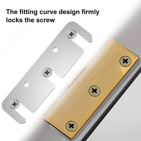 Door Hinge Shims 0.035 Inches, 15 Pack Laser Cut Stainless Steel Kit With Brushed Silver Finish, Safety Rounded Corners, Corrosion Resistant
