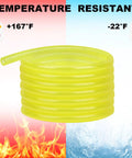 10 Ft Fuel Line Hose Kit With One Quarter Inch ID And Three Eighth Inch OD Includes 12 Hose Clamps All In One Fuel Line