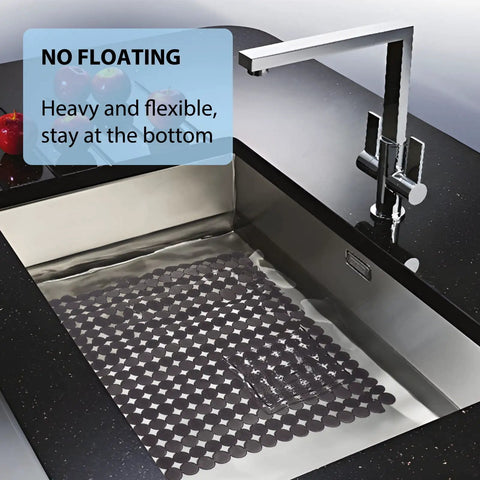 Two Pack Kitchen Sink Protector Mats Adjustable Size Fast Draining Design Dish Drying Mat For Dishes And Glassware Easy To Clean Cut To Fit DIY Keeps Sink Scratch Free And Tidy