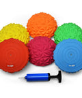 Hedgehog Balance Pods Set Of 6 In Multiple Colors For Home Gym Training Portable PVC Balance Discs with pump included