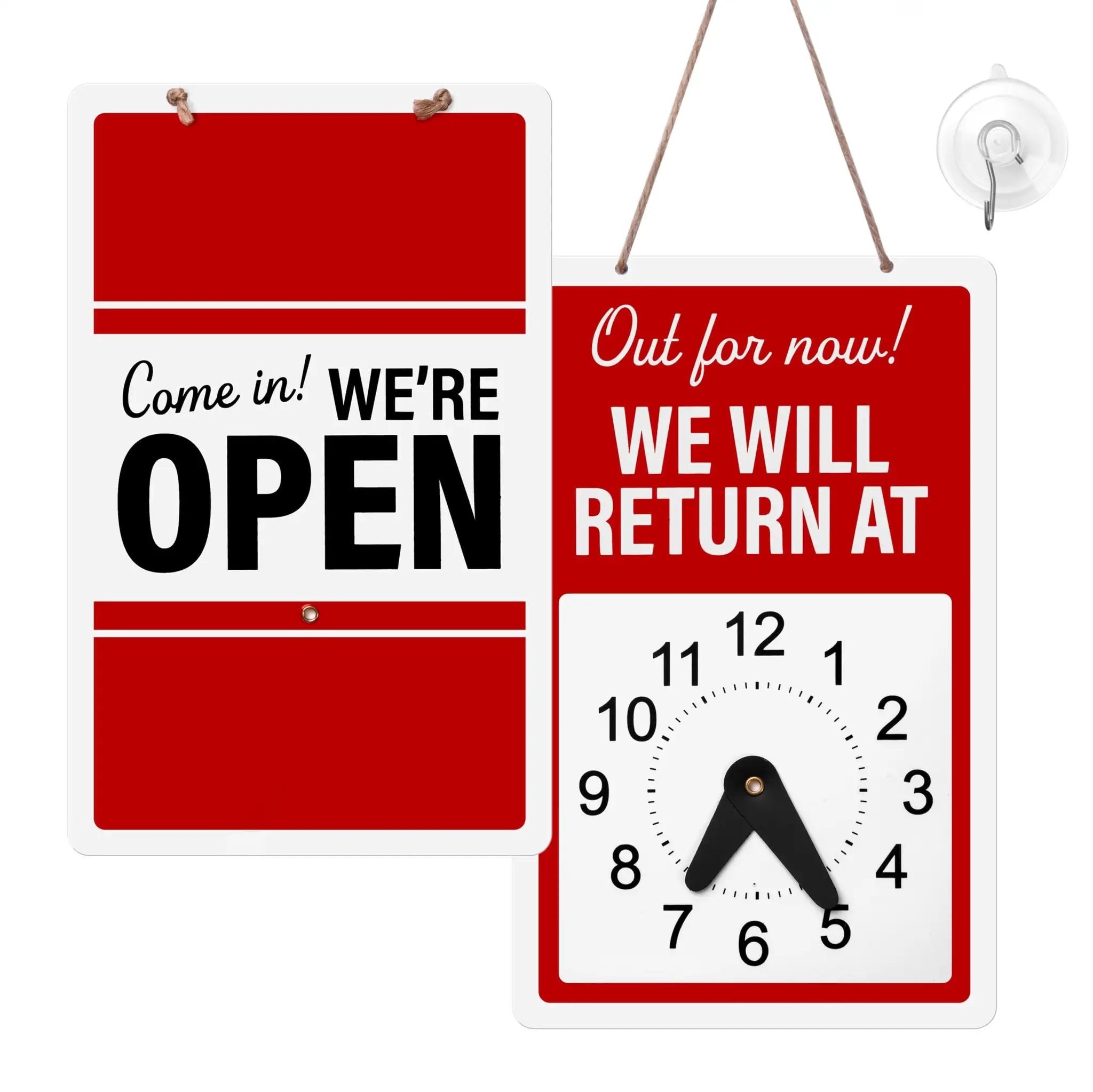 Back Inna Bit Back In A Bit Adjustable Clock Sign - Easy Returns
