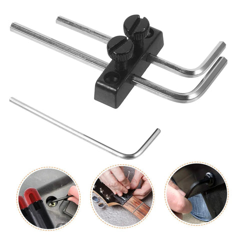 Guitar Wrench Holder For Headstock Key Storage; includes metal mount with wrenches, easy install for tremolo maintenance tool.