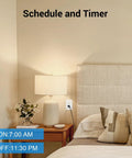 Bedroom lamp plugged into Z Wave Outlet Dimmer 2 Pack With 800 Series LR Plug Extender, S2 Z Wave Device That Requires Hub