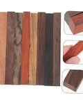 Top Shelf Wood Pen Blanks For Turning 8 Pack Exotic Lumber With Sick Rotating Grain Pattern showcasing 8 wood pen blanks arranged.