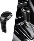 Mazda Gear Shift Knob Cover Trim Cap For CX5 CX9 CX3 6 3 Models Carbon Fiber Style Interior Decoration Sticker in car
