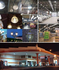 60W LED Corn Light Bulb With E39 Mogul Base, 6000 Lumens Hella Bright Cool White 6500K in various lighting settings