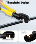 Haul The Heavy Duty 13 Ton Manual Hydraulic Rebar Cutter Steel Bolt Chain Cutting Tool Portable Iron Construction Aid with C-shaped Clamp