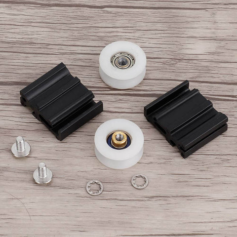 Durable Nylon Greenhouse Door Wheel Replacement For 22mm Tracks With Smooth Rolling And Easy Install Preassembled Components