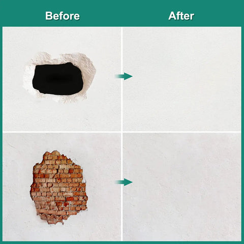 All In One Drywall Patch Kit With Self Adhesive Aluminum Patches For Quick Wall Repair Includes 2x2 4x4 6x6 8x8 Inch Patches Plus Free Scraper And Sandpapers For Plasterboard Ceilings