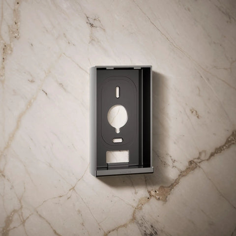 DTV Plus Digital Interface Mounting Bracket for Surface Mounts, Vibrant Titanium Finish, on marble background