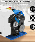 Hosslly 1100W Brushless Benchtop Metal Lathe, 9x30 Inch size showing metal gears and motor controls for precision machining.