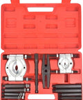Badass Hub Axle Puller Set For Mechanics With 12 Piece Bearing Separator Kit Featuring 5 Ton Capacity And 2 In 3 In Jaws Fits Any Garage Job Strong steel kit in red case