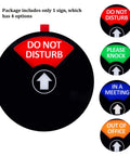 Privacy Office Door Sign With Magnetic Status Board Do Not Disturb Please Knock In A Meeting Out Of Office 5 Inch Black
