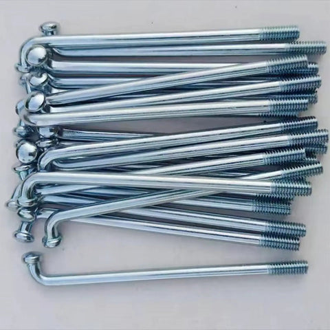 Set Of 20 4Mm Diameter 8G Spokes With Nipples For Electric Vehicles Beefed Up Heavy Duty Rust Resistant Steel Spokes For Motorcycles