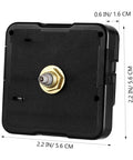 Quartz Clock Movement Replacement Battery Operated DIY Repair Kit with dimensions and ABS construction, side view