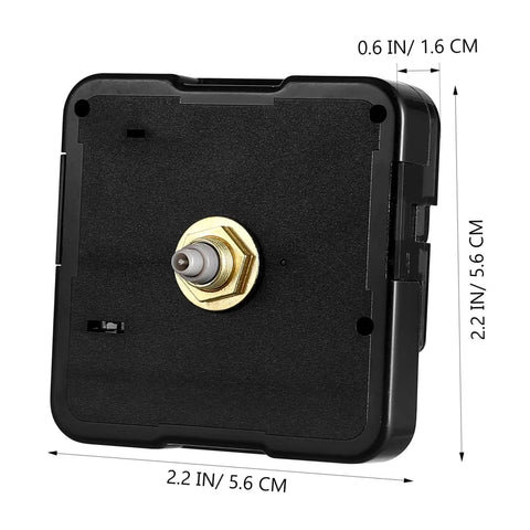 Quartz Clock Movement Replacement Battery Operated DIY Repair Kit with dimensions and ABS construction, side view