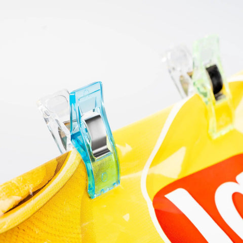 Super Handy Pack Of 100 Clear Plastic Sewing Clips That Make A Great Alternative To Quilting Pins And Keep Your Fabric Safe From Needle Damage While Being Totally Reusable And Easy To Spot If You Drop Them