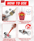 Step-by-step guide on using Red Thread Locker High Strength Threadlocker For Nuts Bolts And Fasteners Permanent Anaerobic Glue