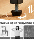 24 Pack Heavy Duty M6 Threaded Furniture Levelers Screw In Adjustable Leveling Feet For Chairs Tables And Cabinets Legs