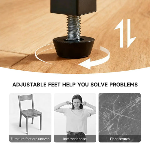 24 Pack Heavy Duty M6 Threaded Furniture Levelers Screw In Adjustable Leveling Feet For Chairs Tables And Cabinets Legs