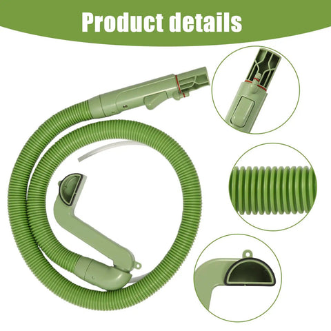 Upgraded Hose And Handle Replacement Kit For Little Green Machine Vacuum Cleaner Compatible With 1400 Series And 3353 3369 Models Includes Cleaning Hose Brush Gap Brush And Tool, green hose set