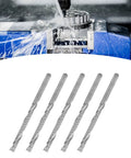 5pcs CNC end mills, tungsten steel, single-flute spiral cutters, 3.175x3.175x32x55mm for wood carving