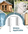 Image showing Upgraded Aluminum Sliding Door Loop Lock With 2 Inch U Shaped Multi Angle Design for barn doors and wardrobes.