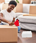 Woman packing with boxes and White EPE Foam Shipping Bags For Bottles And Ceramics Thickened Reusable Cushioning Packing Bags