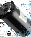 Beefed-Up 1.5 HP Pool Pump Motor 56J Frame 115 230V 3450 RPM Single Speed Direct Replacement water splash effect