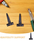 8 Pack Beefy Heavy Duty T Hinges With Screws For Outdoor Gates And Fences Iron Construction For Barn Doors And Large Cabinets