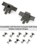 Keep Your Cabinets Chill And Slam Free With These Reliable Soft Close Hinge Clips That Lock Doors At A Perfect Angle for installation with gray hinge clips.