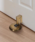Adjustable Door Stop With No Drill Or Adhesive Mounting, Easy Install Heavy Duty Zinc Alloy Wall Protector under door on hardwood floor
