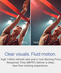 Side-by-side comparison of visuals at 60Hz and 144Hz on a 23 8 Inch FHD Monitor Featuring Killer 144Hz Refresh Rate And Lightning Fast 1Ms Response Time.