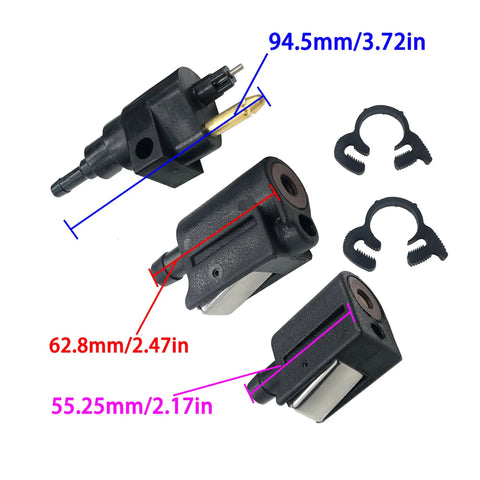 Fuel Line Connector Fittings For Mercury MerCruiser Quicksilver Outboard Engines 4HP To 40HP Easy Install Female Engine Side Fitment With 22-13563Q3 22-13563Q7 13563T3 13563T7 13563A3 13563A7 816856A3 18-8091 8M0148583 8M0182334 15781A5