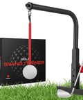 Durable Iron Golf Swing Trainer For Kids And Teens, A Kid Friendly Practice Swing Aid With Replacement Ball, Adjustable,