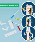 Jumping Robot STEM Kit Building Set For Kids Ages 9 And Up Learn Real World Science And Engineering As You Build Customize And Tweak Jump Performance And Look Totally Dope Science Gift, robot skin parts and markers