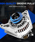 Heavy Duty Alternator Replacement For 2003-2008 Vibe And 2003-2008 Corolla Matrix 1.8L L4 Engines, 2000-2005 Celica MR2 Spyder, 27060-0D110 Compatible Replacement Auto Alternator With Easy Install featuring a high-quality groove pulley.