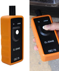 Heavy Duty Tpms Relearn Tool Oec-T5 For No Mess Automotive Tire Pressure Sensor Activation Reset And Dead Easy Programming Setup Fits Virtually Any Ride Orange, showing detailed design with buttons.