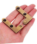 Heavy Duty Brass Pivot Hinge For Wood Doors With Silent Operation And Hidden Bookcase Door Hardware For Invisible Cabinet Hinges In Home And Office 2 Pack Galpada held in hand.