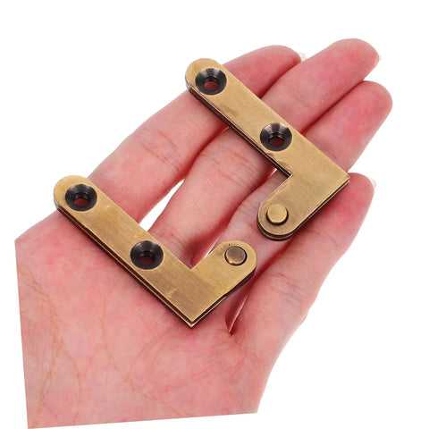 Heavy Duty Brass Pivot Hinge For Wood Doors With Silent Operation And Hidden Bookcase Door Hardware For Invisible Cabinet Hinges In Home And Office 2 Pack Galpada held in hand.
