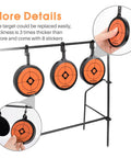 Auto Resetting Steel Target For Airsoft BB Gun And Pellet Gun Shooting Outdoor Spinner Target With 0.4 Inch Thick Plates