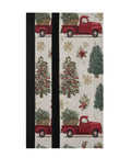 Vintage Snow Christmas Tree Truck Refrigerator Door Handle Covers Set Of 2 for Fridge Oven Microwave Appliances Washable Non Slip Decor